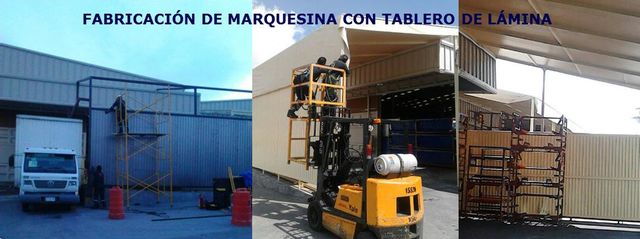 DISEÑO Y FABRICACIÓN DE ESTRUCTURA DE MARQUESINA CON PANEL DE LÁMINA